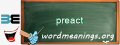 WordMeaning blackboard for preact